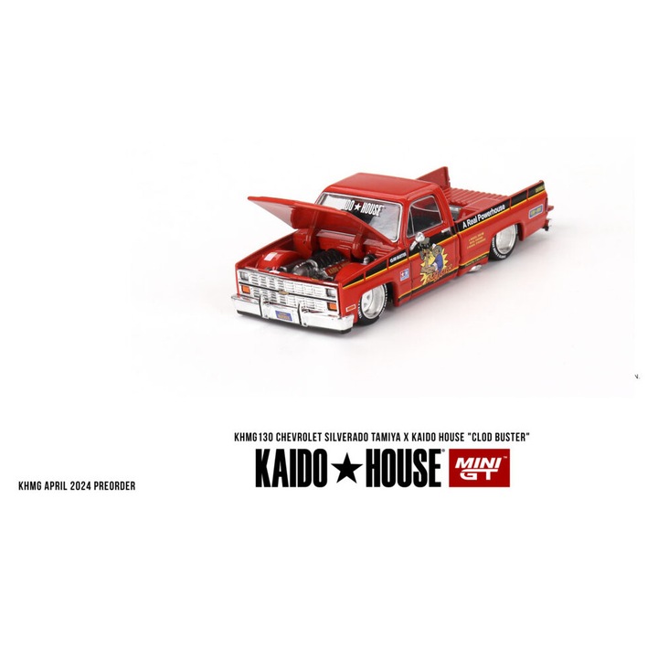 Modellautó Chevrolet Silverado TAMIYA x KAIDO HOUSE 1:64 Mini GT KHMG130