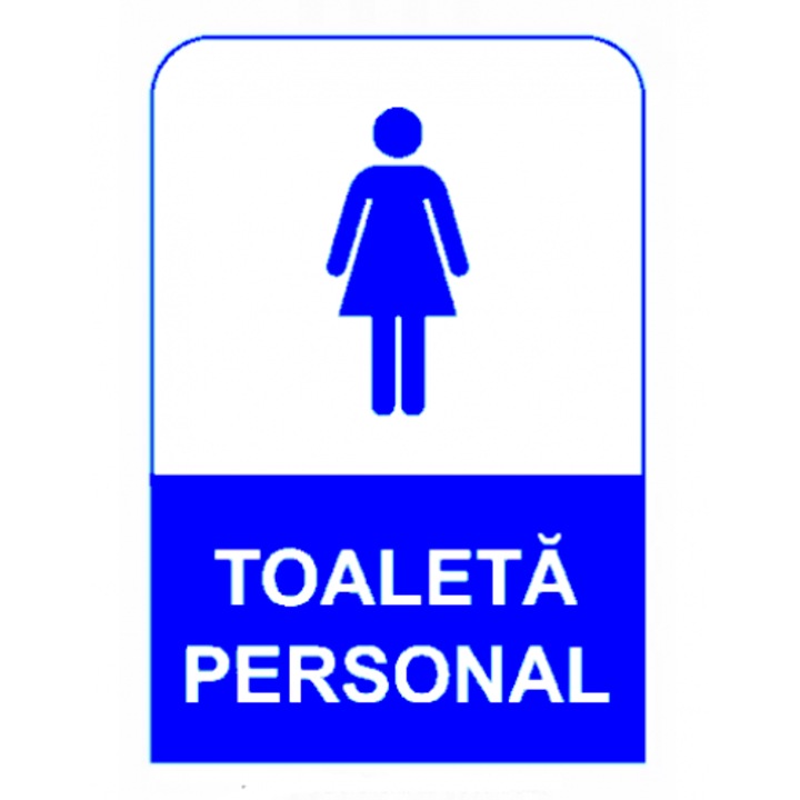 Indicator Semn de toaleta personal pentru femei, Sticker autocolant, Cri-Flo, Dimensiune A4 21x30 cm
