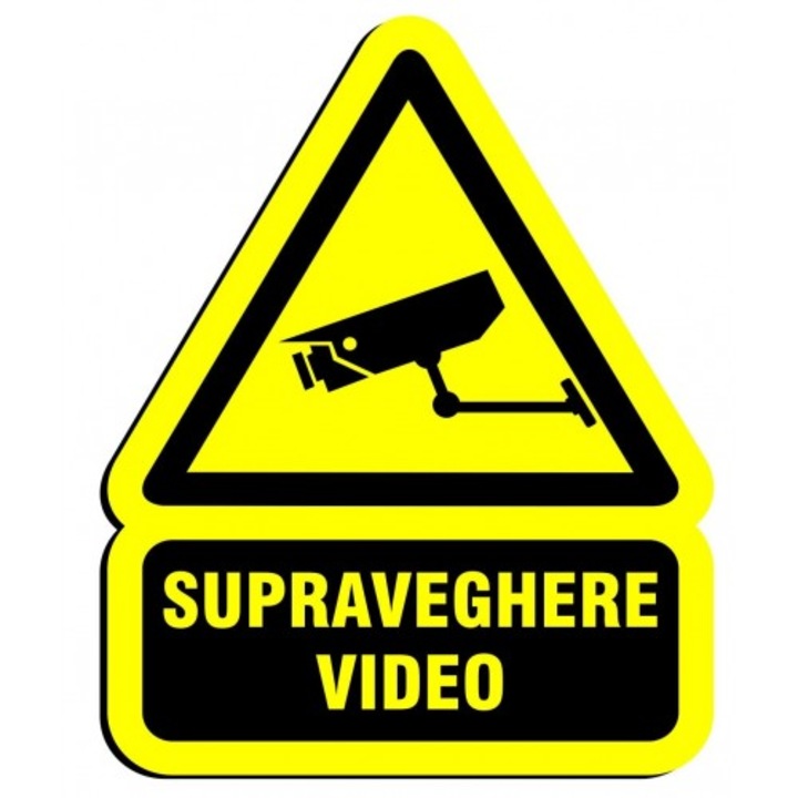 Indicator Semn video, Sticker autocolant, Cri-Flo, Dimensiune A3 42x30 cm