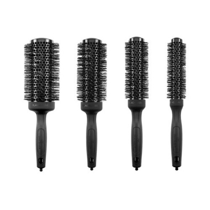 Kit 4 perii de par Olivia Garden Expert Blowout Speed Black Label