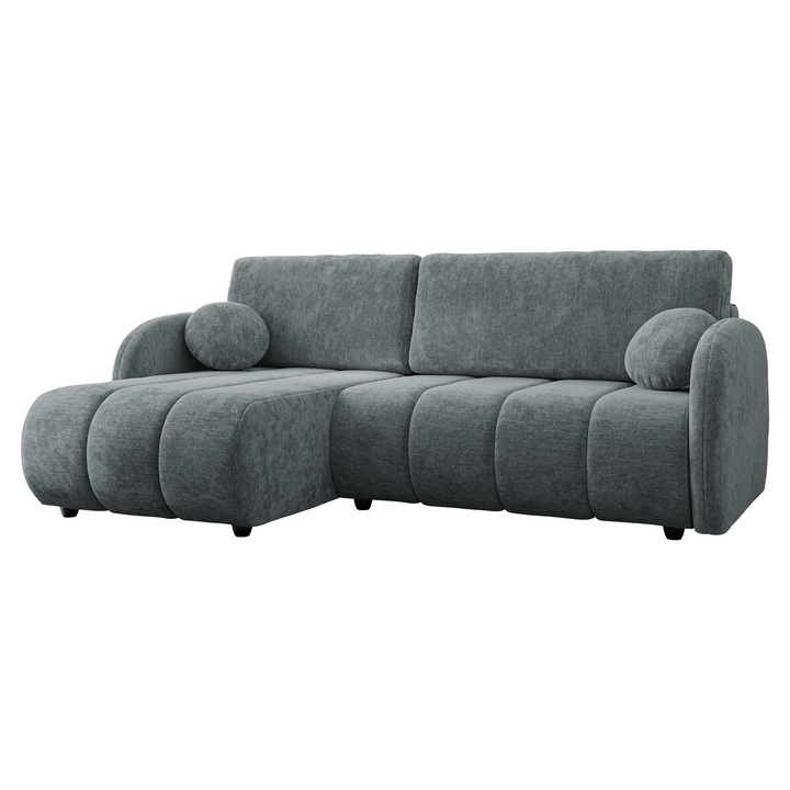 Coltar cu functie de dormit Creyza L, MIRJAN 24, gri, 88x160x233 cm