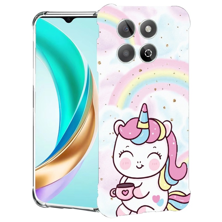 BestCase® Husa compatibila Honor X8C, Anti Shock 1.5MM, Little Unicorn, Protectie camera, ecran si colturi, 1988221 AS 1212