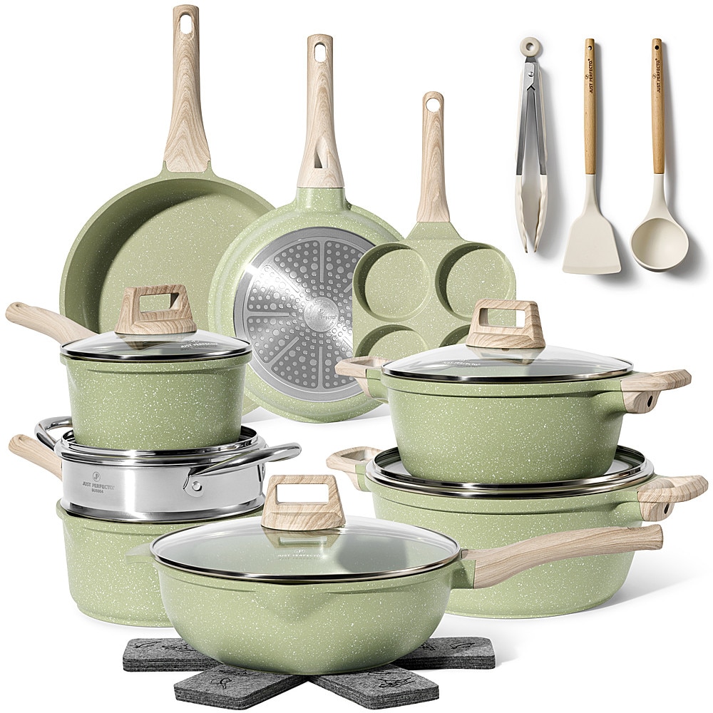 Set De Oale JUST PERFECTO - 21 Piese, Granit, Verde, Ușor De