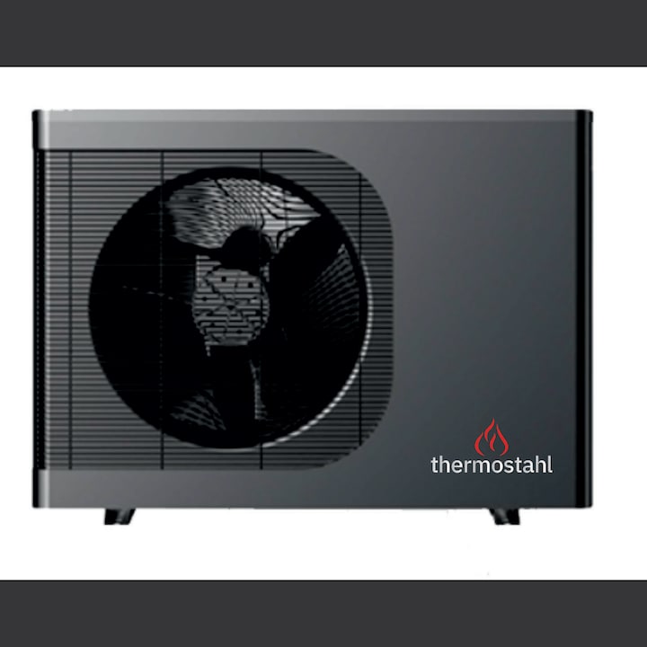 Pompa de caldura aer-apa pentru incalzire si racire THERMOSTAHL MASTER 120 MONOBLOC 9 KW, Inverter R32 ERP A+++, compresor rotativ Mitsubishi, MONOFAZAT, 110 x 45 x83