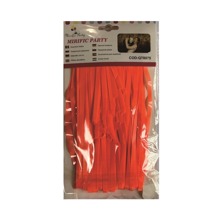 Cortina portocaliu, 2×1 m, PPQT8075