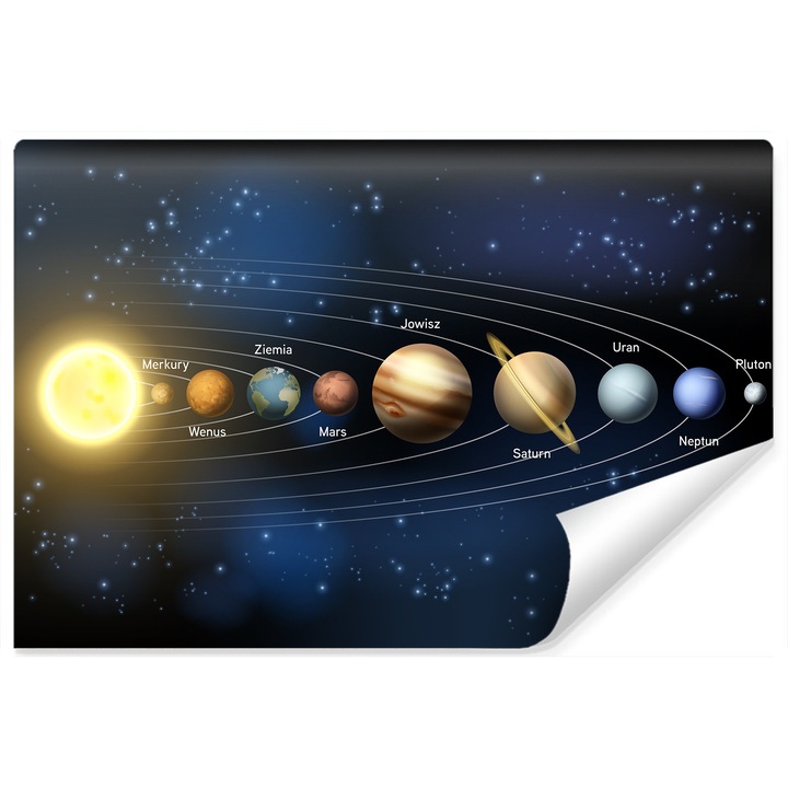 Fotótapéta Bolygók Absztrakt Univerzum Galaxis 3D 90 cm x 60 cm modern dekoráció, könnyen tisztítható