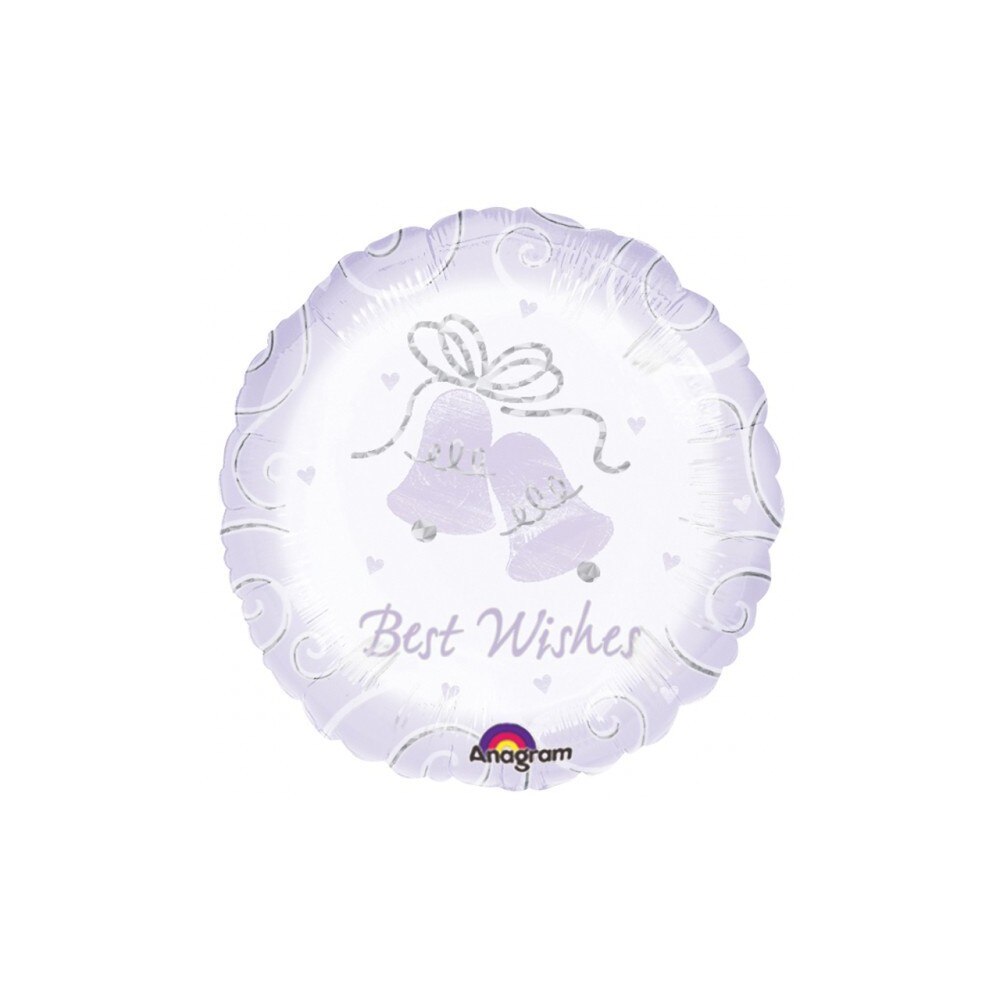 Balon folie metalizata 45 cm Simply Sparkling Birthday Wishes nunta, Anagram