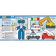 Jucarie LaQ mini kit 2D - 185 piese