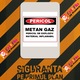 Indicator Pericol metan gaz pericol de explozie material inflamabil, Sticker autocolant, Cri-Flo, Dimensiune A3 42x30 cm