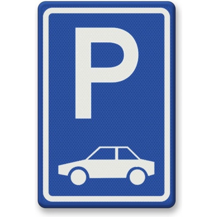 Indicator Semn de circulatie pentru parcare, Sticker autocolant, Cri-Flo, Dimensiune A4 21x30 cm