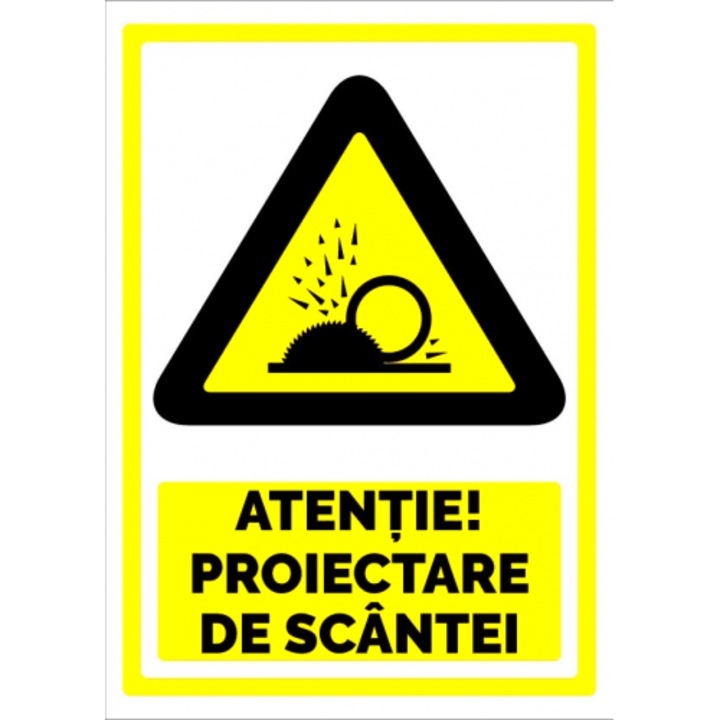 Indicator Semn pentru proiectare de scantei, Sticker autocolant, Cri-Flo, Dimensiune A3 42x30 cm