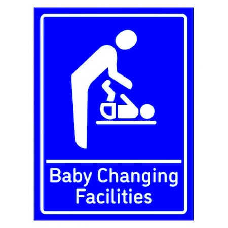 Baby Changing Sticker Indicator Sign Baby Changing Facilities, Sticker autocolant, Cri-Flo ...