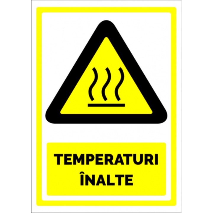 Indicator Semn pentru temperaturi inalte, Sticker autocolant, Cri-Flo, Dimensiune A3 42x30 cm