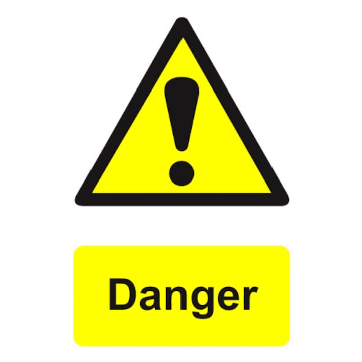 Cri Sticker Indicator Sign danger, Sticker autocolant, Cri-Flo, Dimensiune A5 21x15 ...