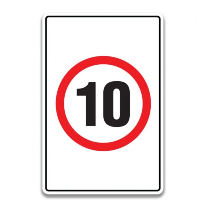 Indicator SPEED LIMIT 20 SIGN, Sticker autocolant, Cri-Flo, Dimensiune A4 21x30 cm