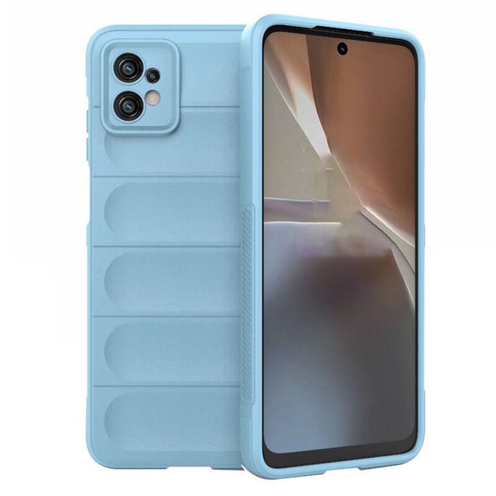 Husa Protectie compatibila cu Motorola Moto G32, MaiDestept Protect, U58, Termoplastic, Bleu