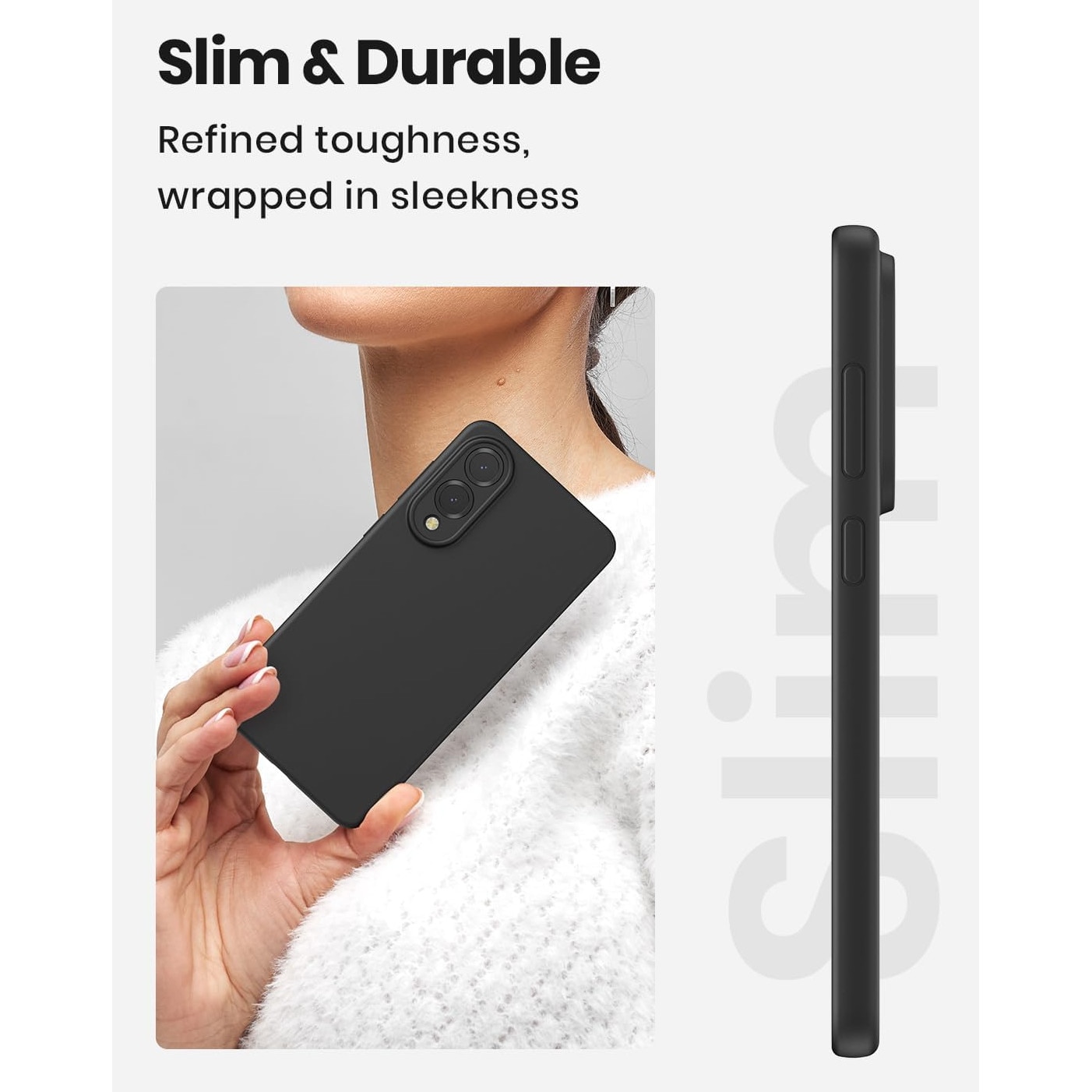 Husa protectie compatibila cu Samsung Galaxy S25 Edge, Silicon Flexibil Mat, Protectie Camera, Margini Ridicare pentru protectie ecran, Negru