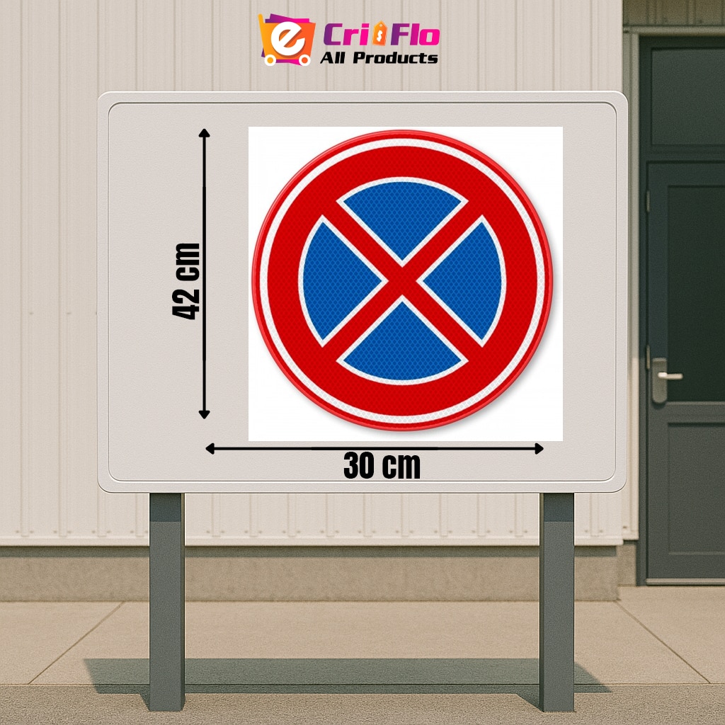 Cri Sticker Indicator De circulatie interzice oprirea, Sticker autocolant, Cri-Flo ...