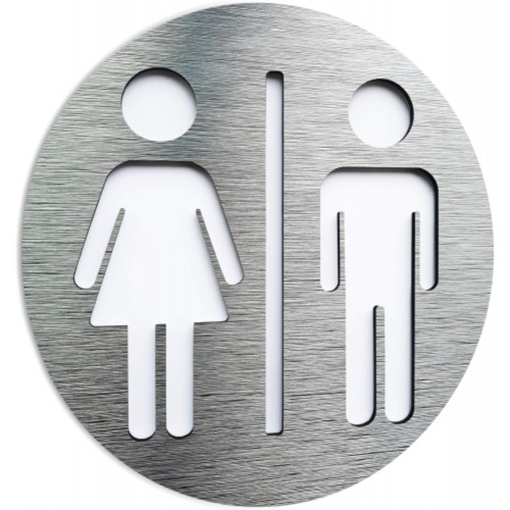 Indicator pentru toaleta comuna pentru baie, Sticker autocolant, Cri-Flo, Dimensiune A5 21x15 cm