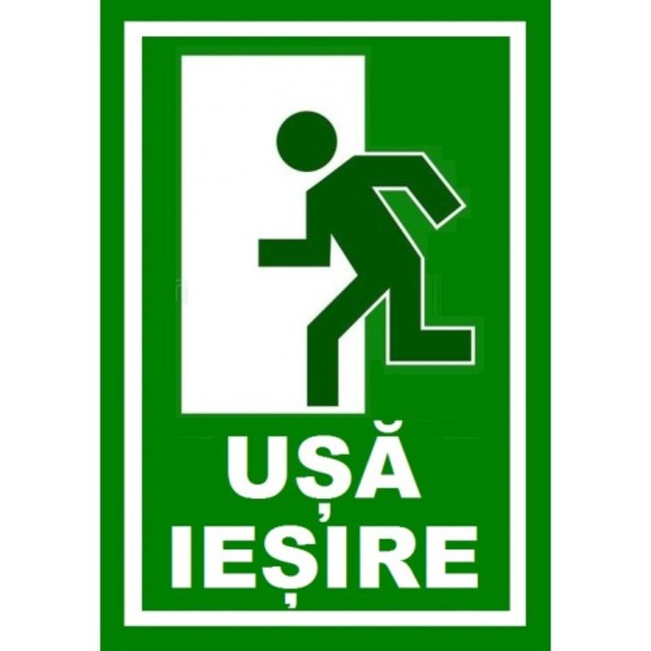 Indicator Pentru usa de iesire, Sticker autocolant, Cri-Flo, Dimensiune A4 21x30 cm