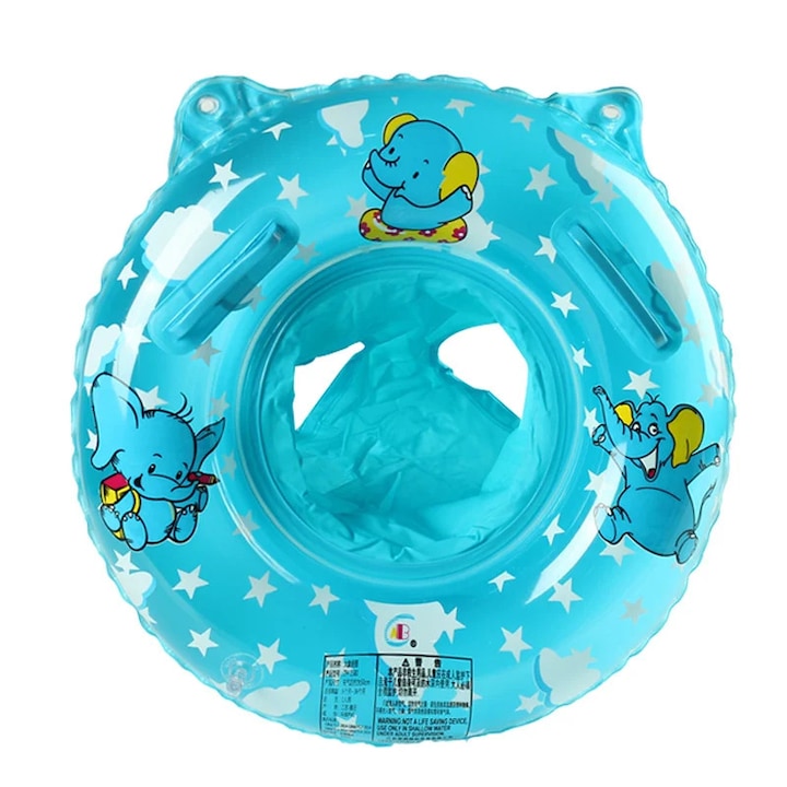 Бебешки пояс с бикини и дръжки Toyska®, Слонче, Син