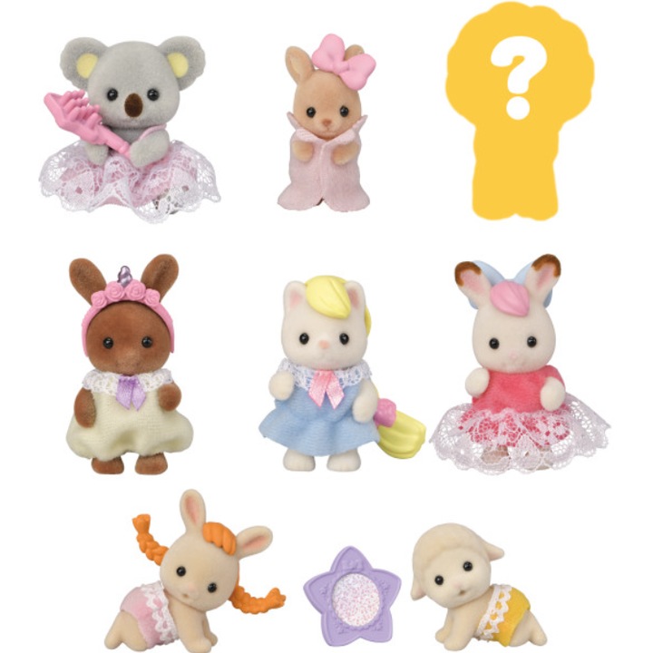 Sylvanian Families – meglepetésfigura, vicces frizurák, 3 éves kortól