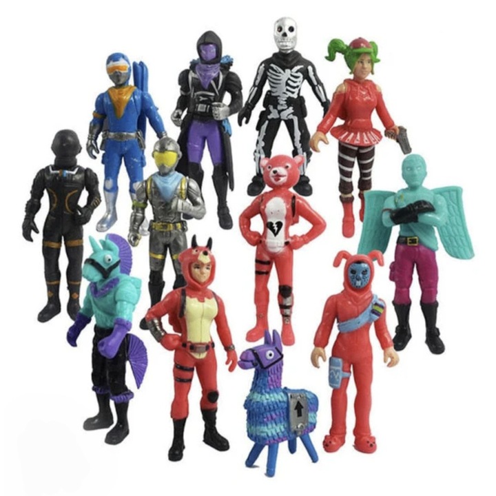 Set 12 Figurine Fortnite, Mbong®, 11-12 cm