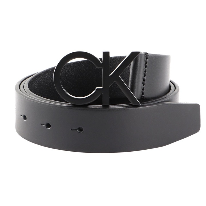 Calvin Klein CK csatos férfi öv, fekete, 80 cm