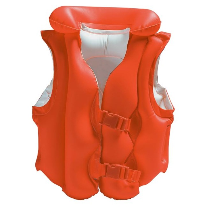 Vesta Inot Gonflabila pentru Copii, Portocaliu, 50x47cm (3-6 Ani/18-30kg) - INTEX