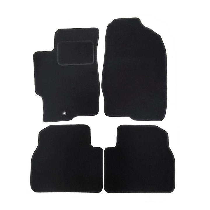 Set 4 covorase auto, CETUS, pentru Mazda, catifea, negru