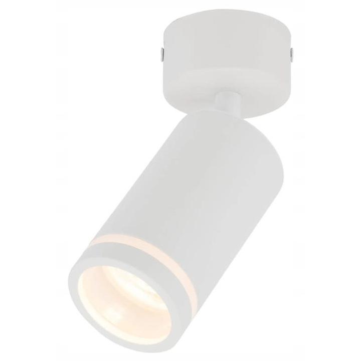 Plafoniera TK-Lighting, alb, 1xGU10, dimensiuni 15,5x5,5x13,5cm, montaj suprafata