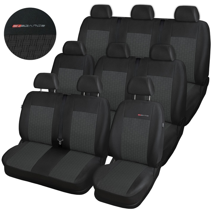 Egyedi autósüléshuzatok, Opel Vivaro, Renault Trafic, 2001-2014, Elegance, P1, P2, P3, P4