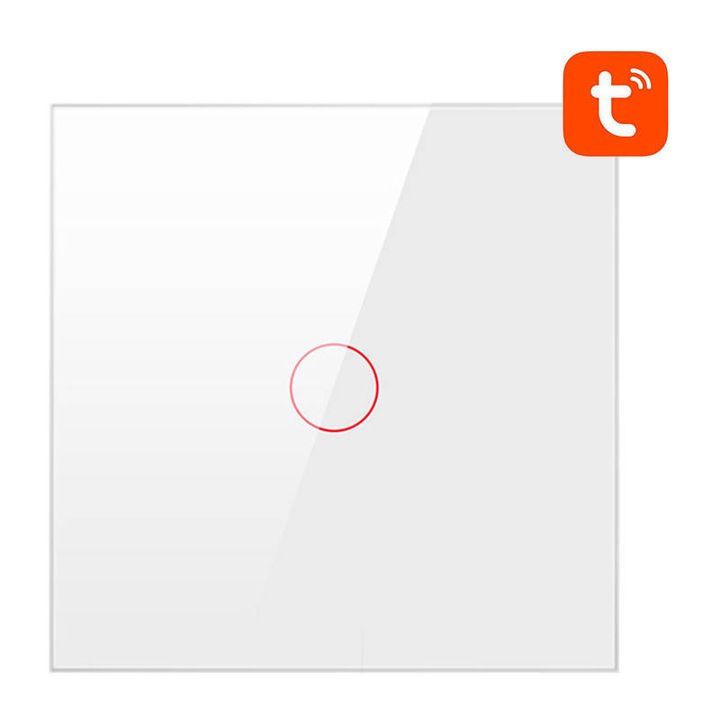 Avatto TS02-EU-W1 intelligens kapcsoló, 800W, 10A, 1 csatorna, WiFi, Tuya, fehér