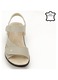 Sandale gri din piele naturala Sara 129 3060, Gri