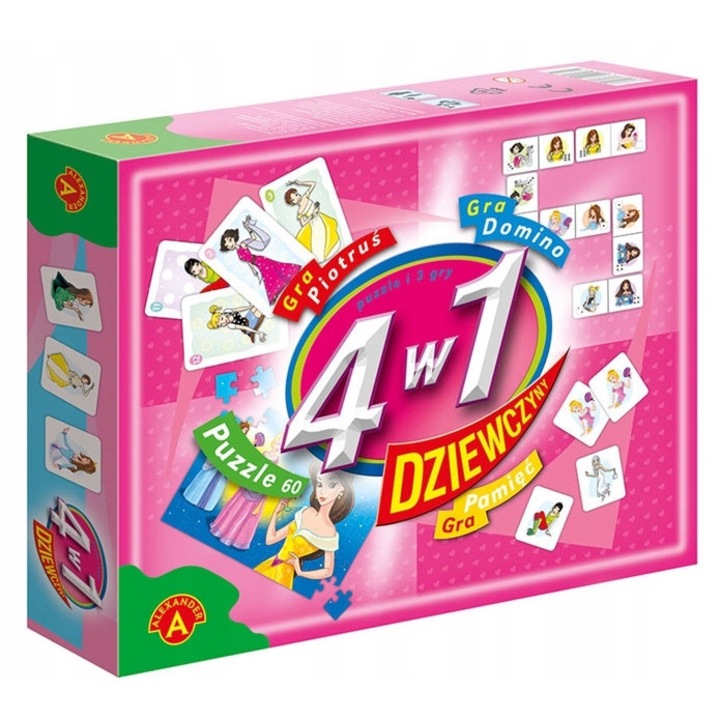 Társasjátékok, Alexander, 05622, 4 az 1-ben, 4 év+