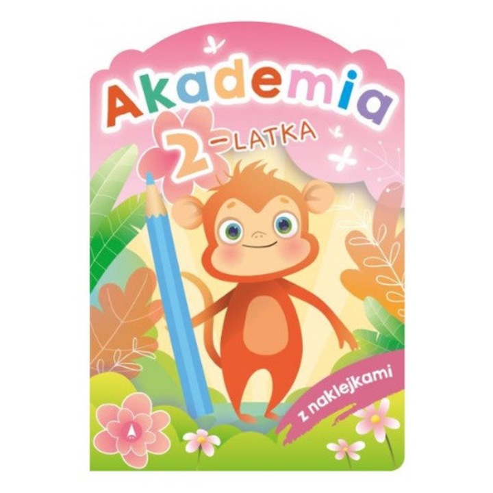 Carte educationala Akademia 2-latka A4, ilustratii colorate, activitati manuale, multicolor