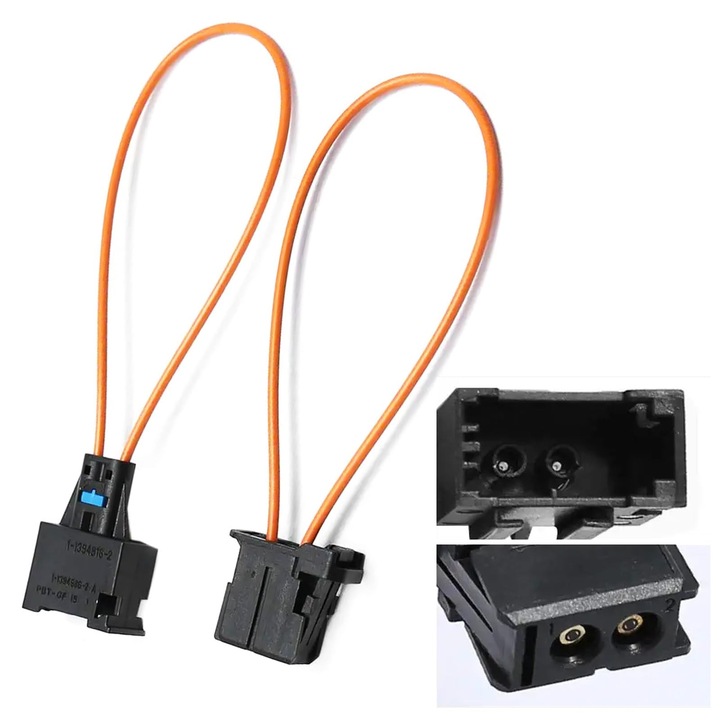 Set 2 cabluri testare auto TREXORA, negru portocaliu, universal