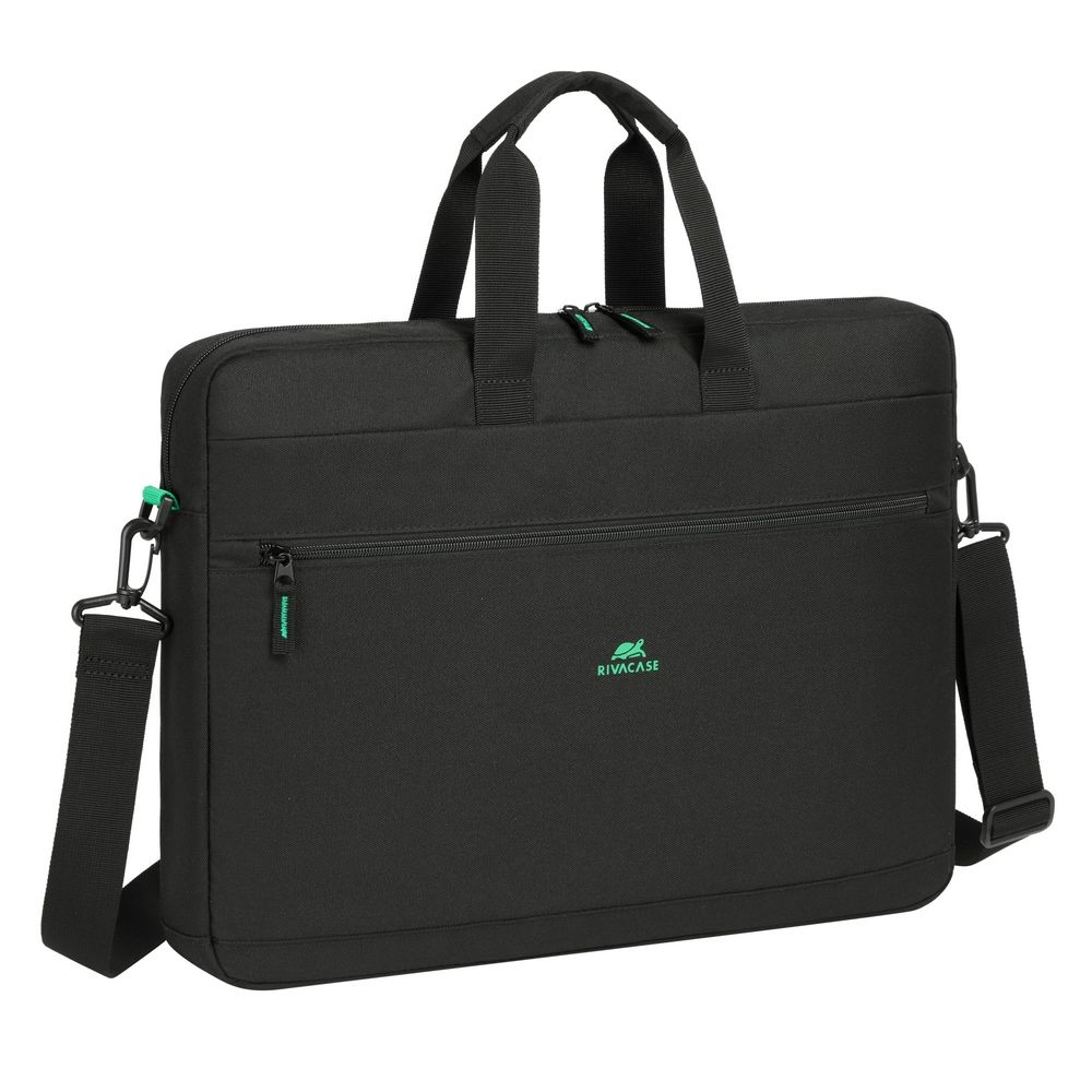 Geantă laptop Rivacase Gremio ECO 17,3", neagră, 440x325x70mm