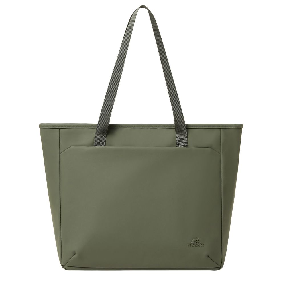 Geanta tote RivaCase, verde maslin, 440x330x140mm