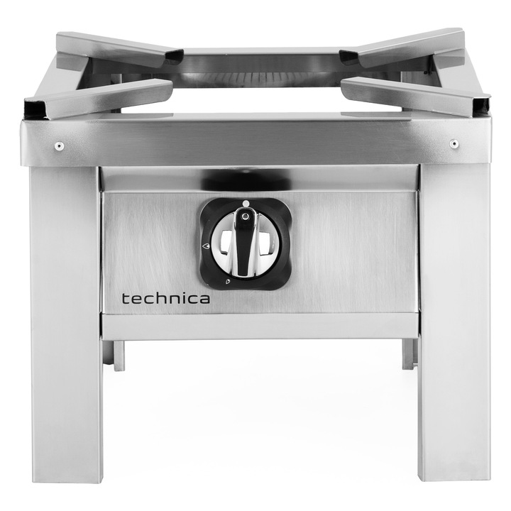 Газова печка TECHNICA 9.0 kW, 400x400x350 мм, с единична корона на горелката