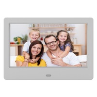 Rama foto digitala, 7”, album foto electronic, player video USB, suport SD/MMC/SDHC, HD, Alb
