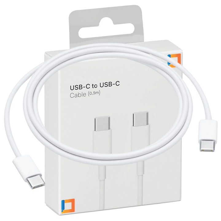 Cablu USB-C 100W 0,5m, Co2, incarcare rapida, sincronizare, compatibil cu toate dispozitivele USB-C