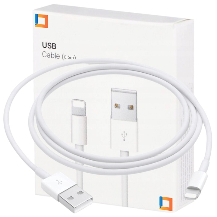 Cablu USB Co2, iPhone, 0.5m