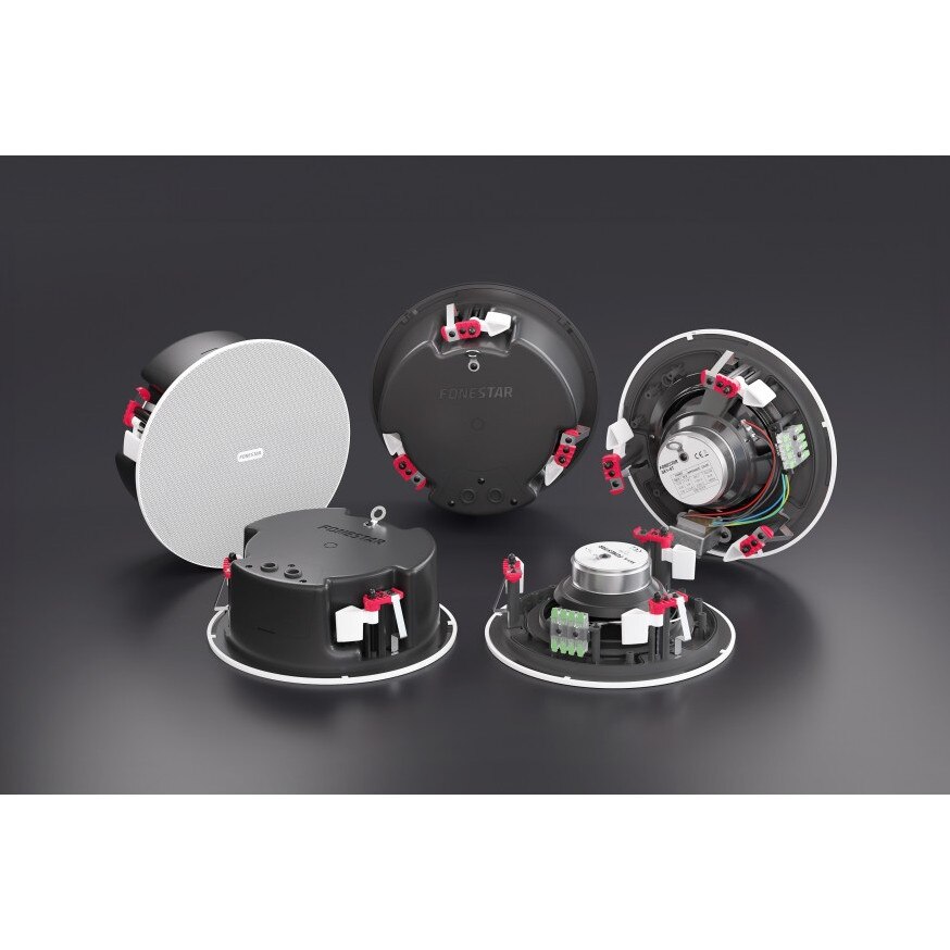 Boxa rotunda de instalare, Fonestar, 6", 15W, alb, rezistenta la apa