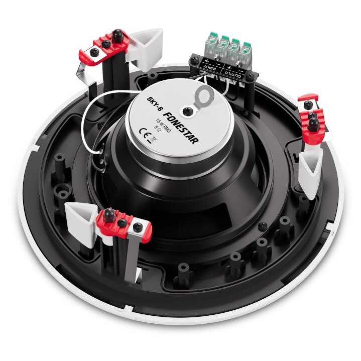 Boxa rotunda de instalare, Fonestar, 6", 15W, alb, rezistenta la apa