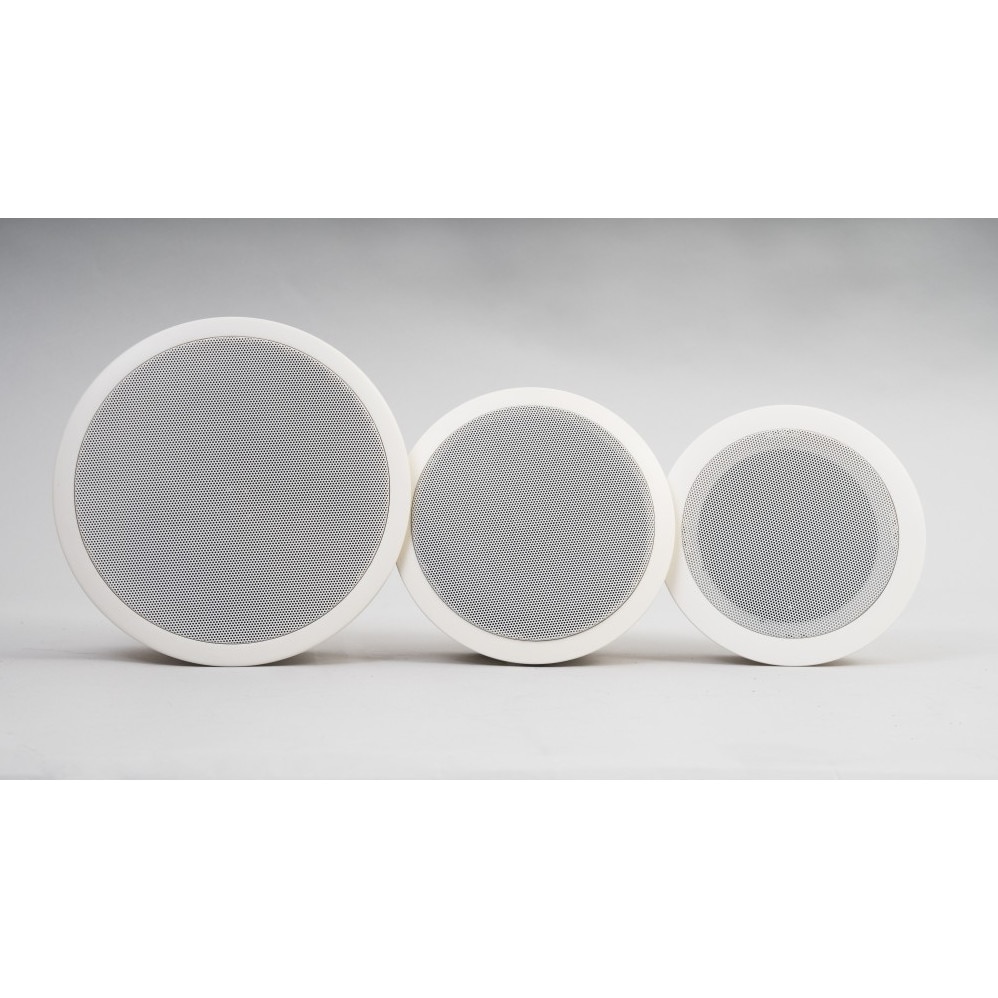 Boxa incorporabila rotunda, Fonestar, 8'', 100 V, alb, putere 10 W RMS, adancime 106 mm