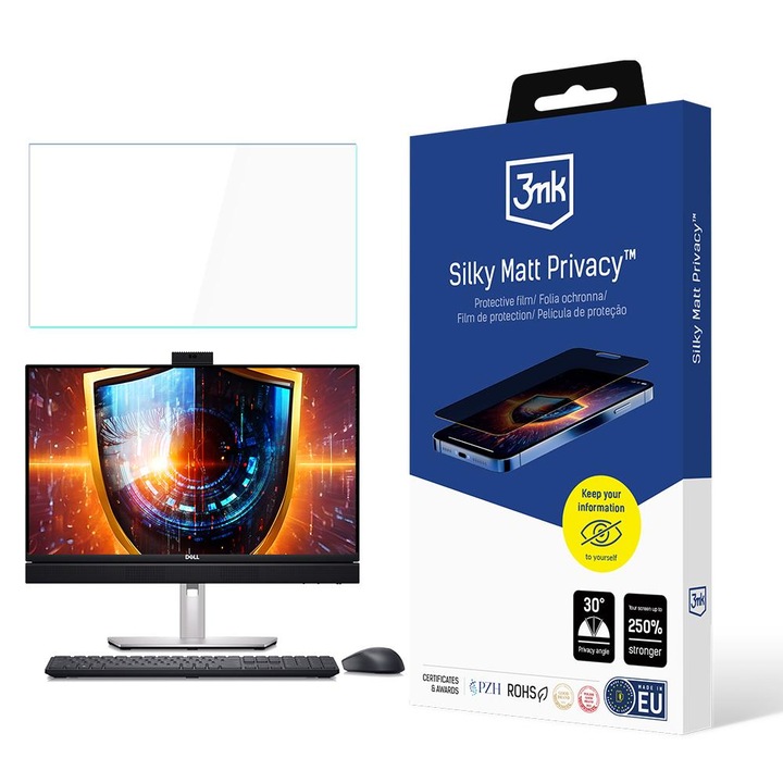 Folie protectie 3MK Privacy 2way pentru Dell Optiplex 7410 All-in-One, 10 inch