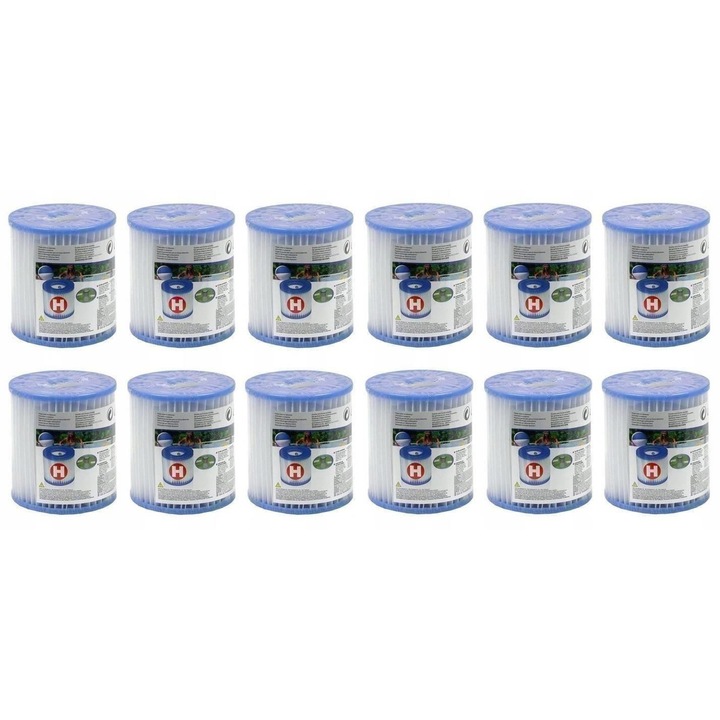 Филтър за басейн Intex, комплект от 12 части, тип H, 10x9 см