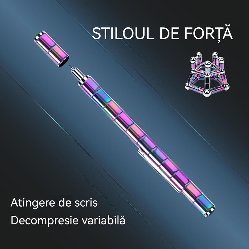 Pix magnetic deformabil, jucarie fidget, multicolor, pentru