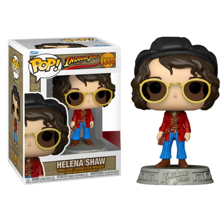Funko Pop! Indiana Jones Helena Shaw vinyl figura, 16x11.5x9cm, gyűjtőknek